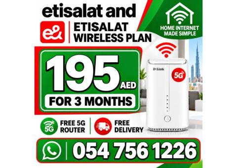 Etisalat home wifi 15% discount for all customers
