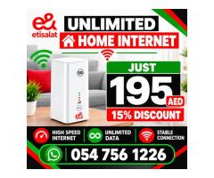 Etisalat home wifi 15% discount for all customers