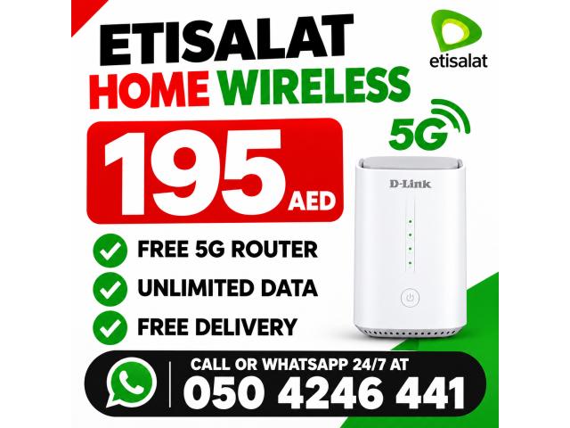 Etisalat home wifi internet service | Free delivery | Unlimited data