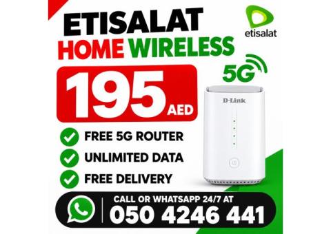 Etisalat home wifi internet service | Free delivery | Unlimited data