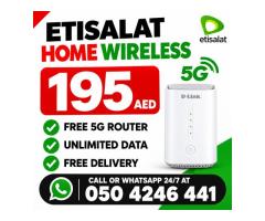 Etisalat home wifi internet service | Free delivery | Unlimited data