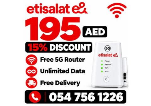 Etisalat home wifi internet service | Free delivery | Unlimited data