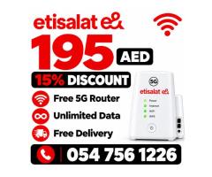 Etisalat home wifi internet service | Free delivery | Unlimited data