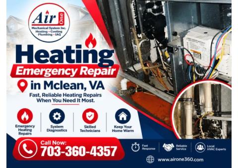 Professional Heating Care for McLean Homes During Unexpected Breakdowns