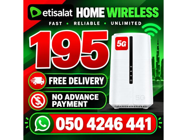 Etisalat Home wifi internet connection