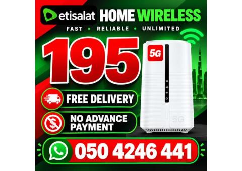 Etisalat Home wifi internet connection