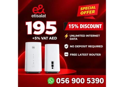 Etisalat Home WiFi Connection