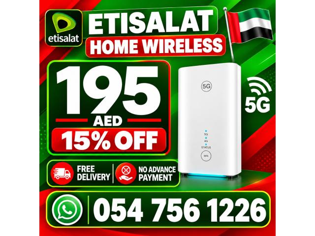 Etisalat Home Wireless 5G Wi-Fi Router (Box & Accessories incl)