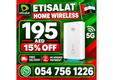Etisalat Home Wireless 5G Wi-Fi Router (Box & Accessories incl)