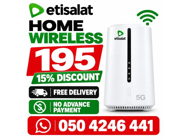 Etisalat Home wifi internet connection