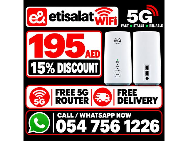 Etisalat Home Wireless 5G Router – High-Speed Internet (Excellent Condition)
