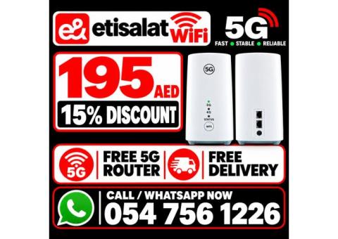 Etisalat Home Wireless 5G Router – High-Speed Internet (Excellent Condition)