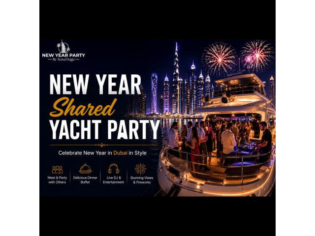 New Year Shared Yacht Party – Celebrate New Year in Dubai in Style