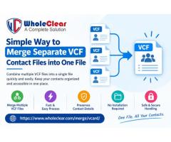 Simple Way to Merge Separate VCF Contact Files into One File