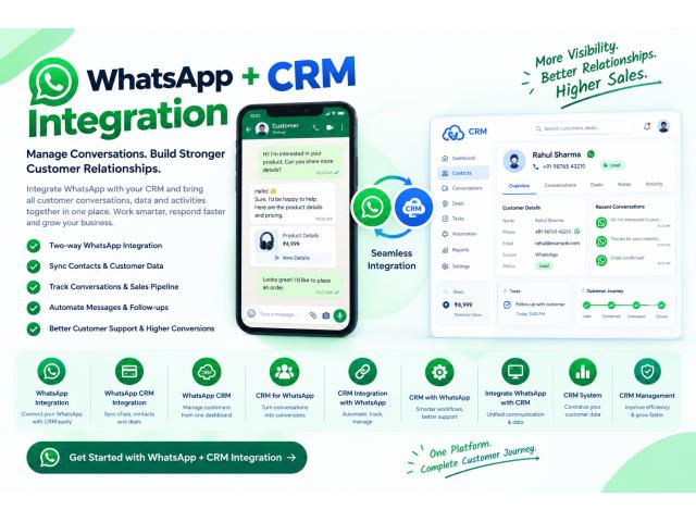 CRM with WhatsApp: Simplify Customer Management & Automate Messaging