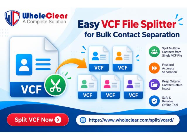 Easy VCF File Splitter for Bulk Contact Separation