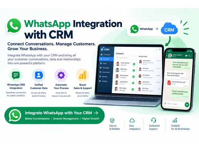 CRM Integration with WhatsApp: Automate Sales & Customer Support