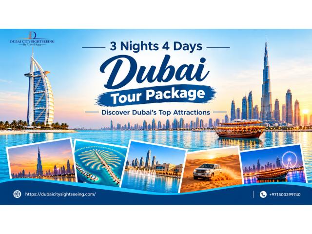 3 Nights 4 Days Dubai Tour Package – Discover Dubai’s Top Attractions