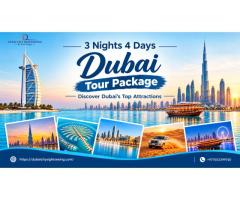 3 Nights 4 Days Dubai Tour Package – Discover Dubai’s Top Attractions
