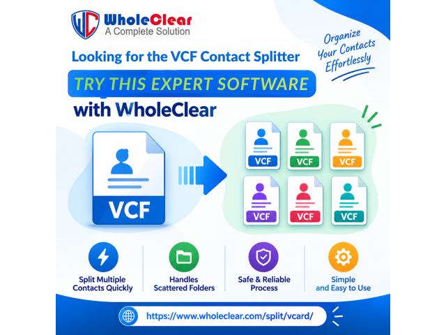 Looking for a VCF Contact Splitter? Try This Expert Software