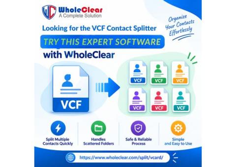 Looking for a VCF Contact Splitter? Try This Expert Software