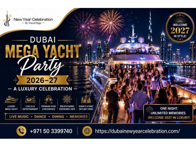 Dubai Mega Yacht Party 2026–27 – A Luxury Celebration