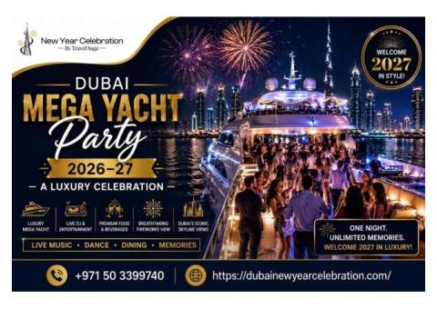 Dubai Mega Yacht Party 2026–27 – A Luxury Celebration