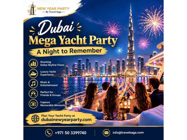 Dubai Mega Yacht Party – A Night to Remember
