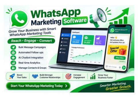 WhatsApp Marketing Software India: Features & Pricing (2026)
